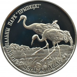 Belarus, 1 ruble 2004, Ordinary Crane, Warsaw, UNC