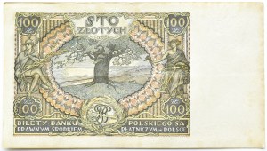 II RP, 100 złotych 1934, seria AZ., Warszawa, dodatkowy znak wodny +X+