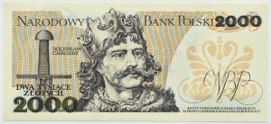 People's Republic of Poland, Mieszko I, 2000 gold 1982, CC series, SUPER NUMBER, UNC