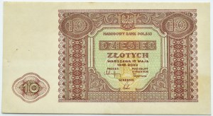 RP, 10 zloty 1946, Warsaw, SUPER