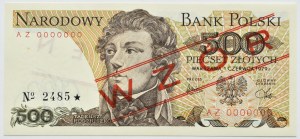 People's Republic of Poland, T. Kosciuszko, 500 gold 1979, AZ series, MODEL No 2485*, UNC