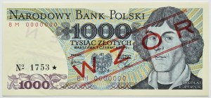 People's Republic of Poland, M. Copernicus, 1000 gold 1979, BM series, MODEL No 1753*, UNC