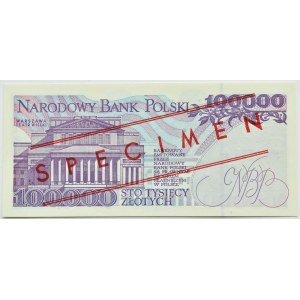 III RP, St. Moniuszko, 100 000 złotych 1993, seria A WZÓR No. 0785*, UNC