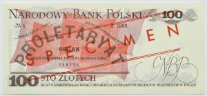 PRL, L. Waryński, 100 zloty 1976, AK series, MODEL No 0823*, UNC