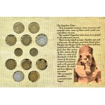 Egipt, zestaw monet obiegowych w etui