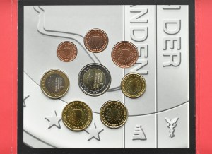Netherlands, set of coins 1 cent - 2 euro 2009 in case