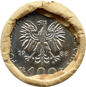 People's Republic of Poland, 100 zloty 1988, Jadwiga - NBP bank roll