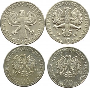 People's Republic of Poland, lot 10-20 gold 1965-1983, Warsaw