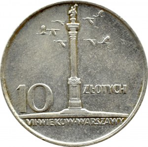 People's Republic of Poland, 10 zloty 1966, VII centuries Warsaw - Sigismund's Column, Warsaw