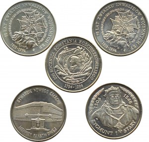 III RP, flight of five 20000 zloty coins 1994, Warsaw