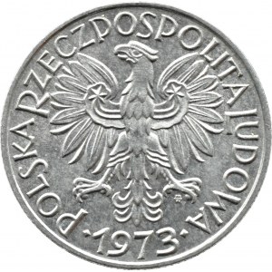 PRL, Rybak, 5 złotych 1973, Warszawa WYPUKŁA DATA