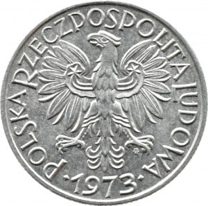 PRL, Fisherman, 5 zloty 1973, Warsaw