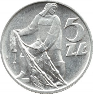 PRL, Rybak, 5 zloty 1959, Warsaw, BEAUTIFUL
