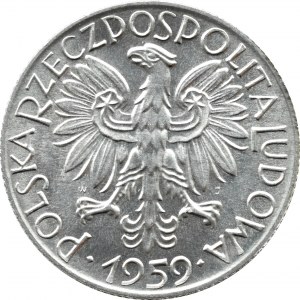 PRL, Rybak, 5 zloty 1959, Warsaw, BEAUTIFUL
