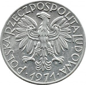 PRL, Fisherman, 5 zloty 1971, Warsaw