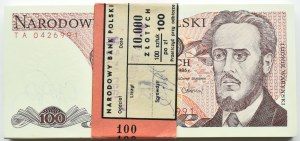 PRL, 100 zloty 1986, Warsaw, TA series, PACZKA BANKOWA