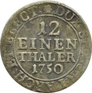 August III Sas, 1/12 of a thaler (dwagrosh) 1750 FWôF, Dresden