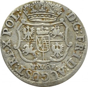 August III Saxon, 1/24 thaler (penny) 1744 FWôF, Dresden VERY RARE