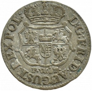 August III Saxon, 1/24 thaler (penny) 1743 FWôF, Dresden VERY RARE