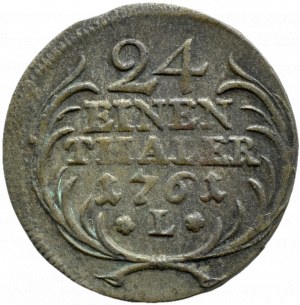 August III Saxon, 1/24 thaler (penny) 1761 L, Leipzig