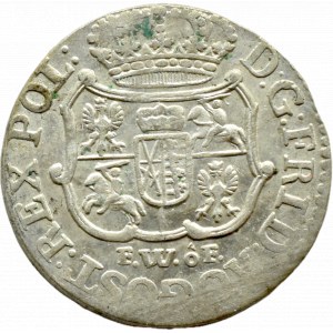 August III Sas, 1/24 talara (grosz) 1756 FWôF, Drezno, PIĘKNE