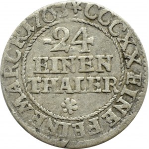 August III Sas, 1/24 talara (grosz) 1763 E.D.C., Lipsk