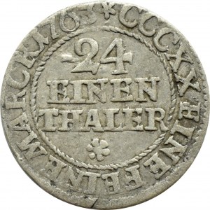 Augustus III Saxon, 1/24 thaler (penny) 1763 E.D.C., Leipzig