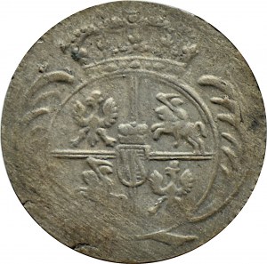 August III Saxon, 1/24 thaler (penny) 1762 L, Leipzig Prussian issue