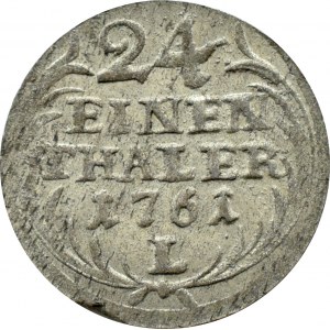 August III Sas, 1/24 talara (grosz) 1761 L, LDC, Lipsk