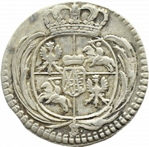 August III Sas, 1/48 thaler 1757 (half-penny) B, Dresden - RARE