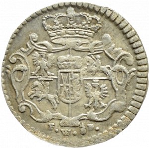 August III Sas, 1/48 thaler 1755 (half-penny) FWôF, Dresden
