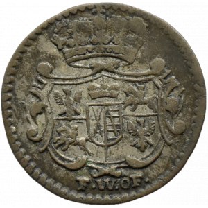 August III Sas, 3 halerze 1743 FWôF, Drezno