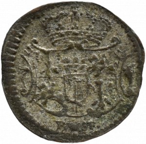 August III Sas, halerz 1745 FWóF, Drezno