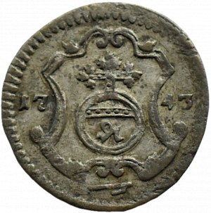 Augustus III Sas, halberd 1743 FWóF, Dresden, NICE
