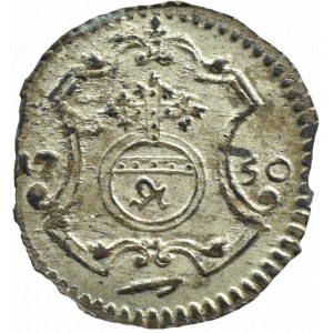 August III Sas, halerz 1750 FWóF, Drezno, ŁADNY