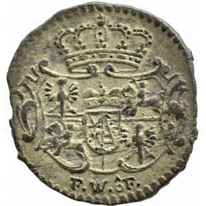 August III Sas, halerz 1750 FWóF, Drezno, ŁADNY