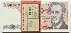 PRL, 100 zloty 1988, Warsaw, RP series, PACZKA BANKOWA