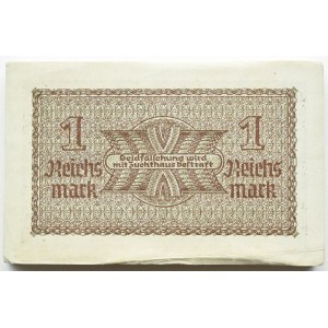 Niemcy, III Rzesza, ReichskreditKasse, 1 marka 1939-1944, seria 595, PACZKA BANKOWA, RZADSZA