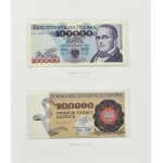PRL, NBP, Zestaw banknotów 1975-1992, komplet 23 sztuk, UNC