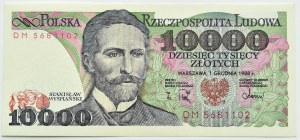 PRL, St. Wyspianski, 10,000 gold 1988, DM series, UNC