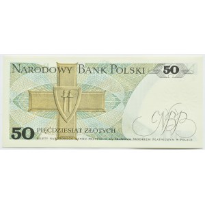 PRL, gen. K. Świerczewski, 50 złotych 1975, seria K, UNC DOŚĆ RZADKIE (L5)