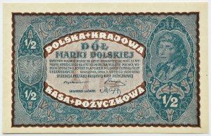 II RP, 1/2 mark 1920, Warsaw, UNC