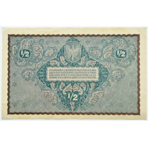 II RP, 1/2 marki 1920, Warszawa