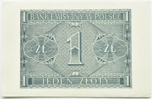 General Government, 1 zloty 1941, BD series, Kraków