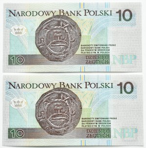 III RP, Mieszko I, lot 10 gold 1994, KI series - consecutive numbers