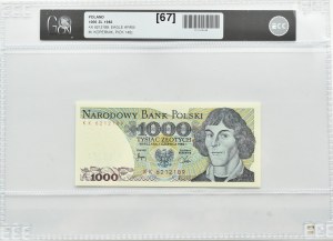 PRL, M. Copernicus, 1000 gold 1982, KK series, Warsaw, GCN 67