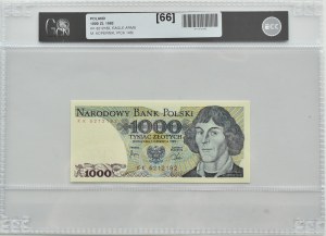 PRL, M. Copernicus, 1000 gold 1982, KK series, Warsaw, GCN 66