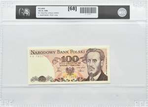 PRL, L. Waryński, 100 zloty 1986, RR series, Warsaw, GCN 68