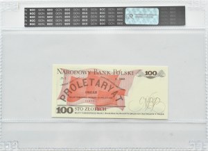 PRL, L. Waryński, 100 zloty 1986, RR series, Warsaw, GCN 68