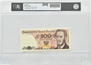 PRL, L. Waryński, 100 zloty 1986, RR series, Warsaw, GCN 68